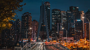 航拍重庆城市夜景短视频素材