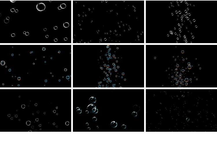 气泡泡小水泡上升水下水底冒泡特效彩色pr_ae透明底通道视频素材插图13