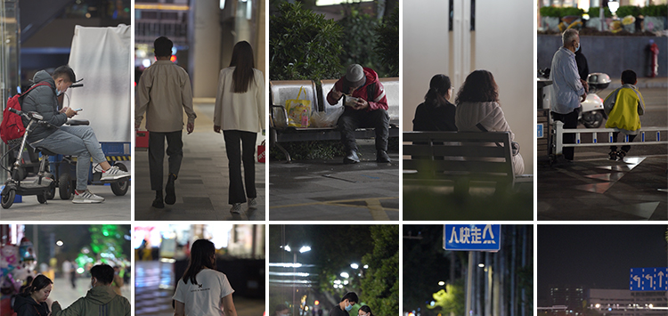 城市夜景夜晚人物情感孤独街景街拍人流治愈系抖音高清短视频素材插图11