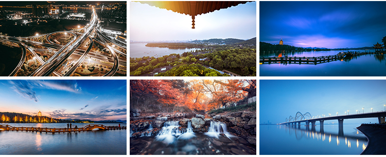 杭州城市风光夜景西湖雷峰塔千岛湖旅游风景高清照片设计图片素材插图11