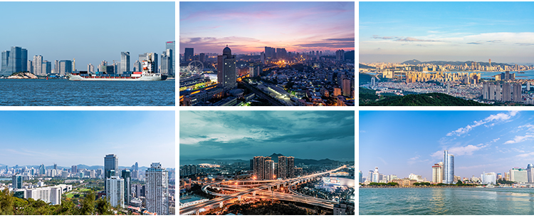 福建厦门地标双子塔大厦鼓浪屿风景城市风光夜景旅游照片图片素材插图11