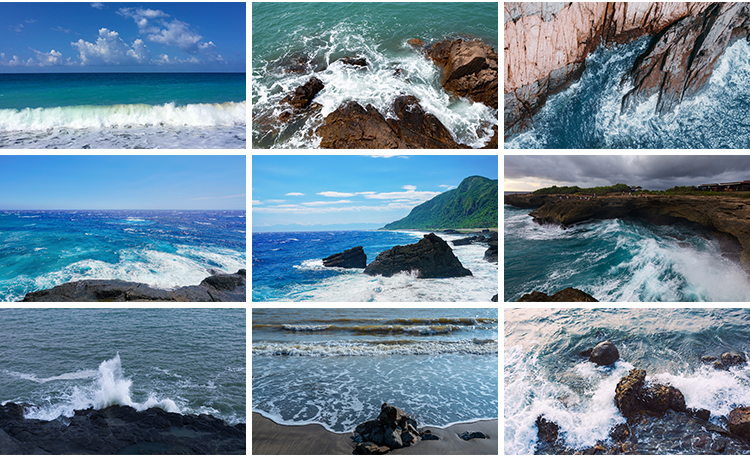 海浪花海边海浪波涛汹涌蓝色海洋礁岩石波浪高清摄影照片图片素材插图12