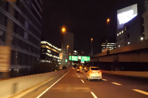 道路街头夜晚开车视频素材