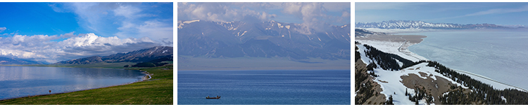 新疆赛里木湖旅游景点名胜风景区湖景风光航拍高清实拍短视频素材插图9