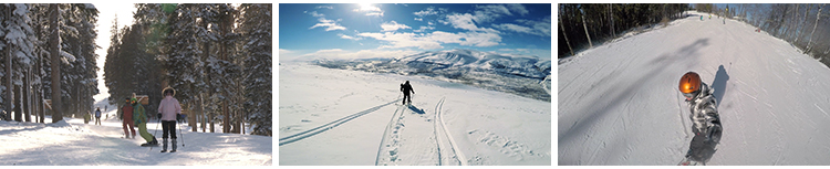 冬季滑雪者高山滑雪场人群极限运动跳跃翻转户外冬天高清视频素材插图9