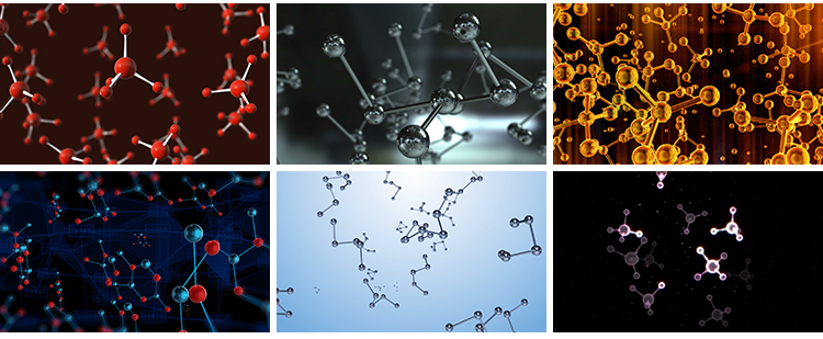 三维分子结构蓝色晶体离子原子微观元素物理化学石墨烯碳视频素材插图9