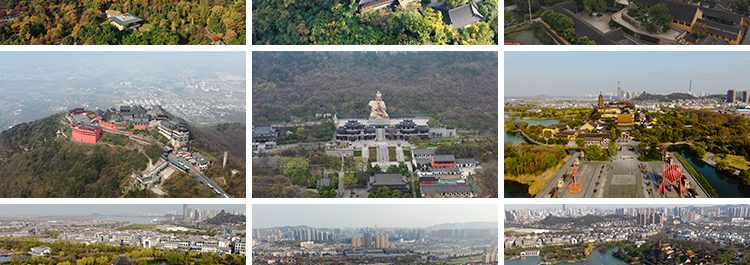 镇江金山寺古建筑句容茅山旅游风景点风光景区航拍实拍4K视频素材插图6