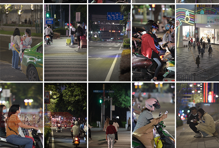 城市夜景夜晚人物情感孤独街景街拍人流治愈系抖音高清短视频素材插图6