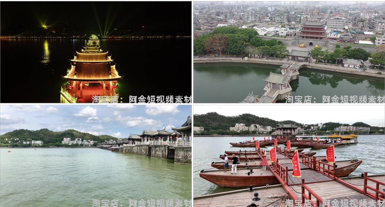 广东潮州城市建筑景点风光航拍风景素材高清旅游自然治愈系短视频插图6