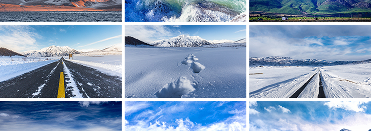 冬季雪山冰天雪地下雪冰雪世界唯美雪景自然风景风光设计图片素材插图7