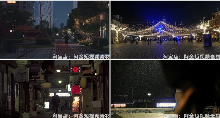 人流车流行人街景城市夜景夜市人物情感抖音视频高清实拍素材剪辑插图6