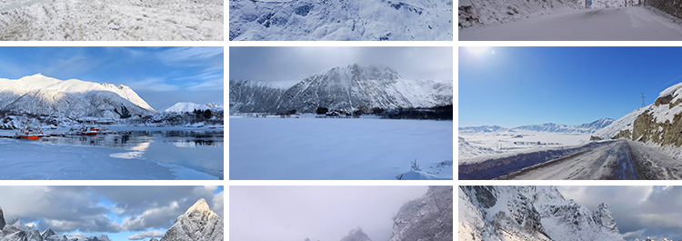 4K冬天雪景自然风景下雪冬季美景雪地面雪山唯美山川抖音视频素材插图6