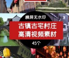 古镇古宅古建筑村庄高清实拍历史情感旅游视频素材