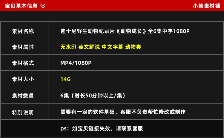 迪士尼野生动物纪录片动物成长中视频自媒体解说高清视频素材插图2