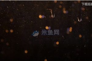 夜晚雨天窗户雨滴视频素材