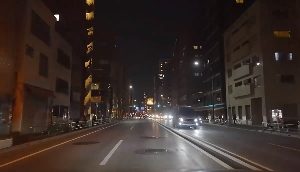 日本城市夜晚开车视频素材