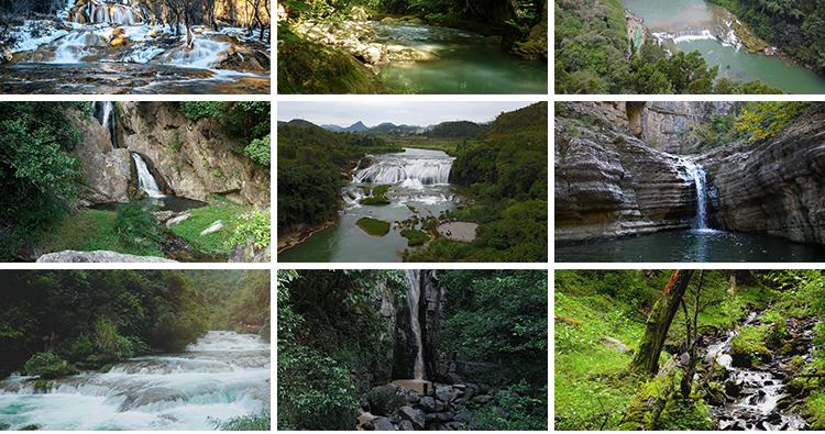 4K山水河流瀑布风景湖泊水流小溪山涧岩石头峡谷实拍剪辑视频素材插图7