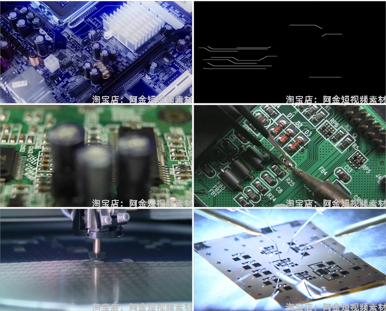芯片研发制作科技工厂生产电子厂CPU半导体集成电路视频素材剪辑插图7
