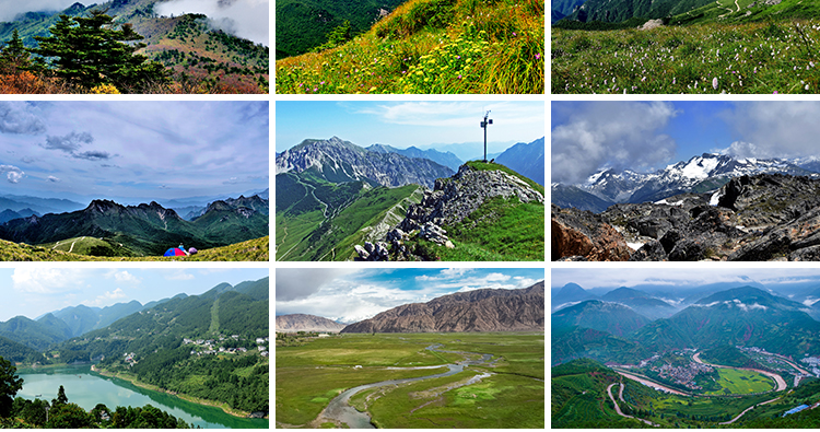 绿水青山山脉山峰山丘山顶山川草地自然风景合成背景宽屏图片素材插图7