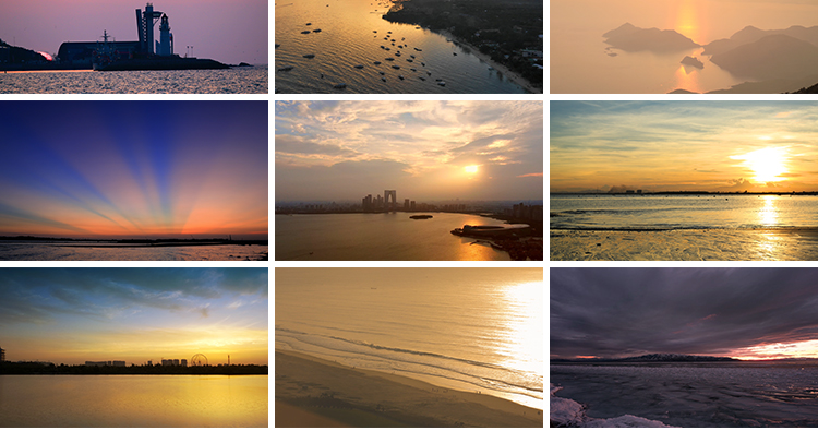 实拍海上日出日落夕阳黄昏太阳朝阳海面地平线LED背景短视频素材插图7