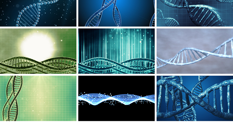 DNA双螺旋基因分子结构生物科学研究实验化学3D动画背景视频素材插图7