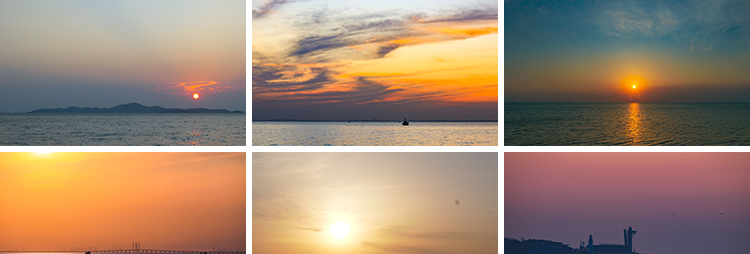 实拍海上日出日落夕阳黄昏太阳朝阳海面地平线LED背景短视频素材插图5