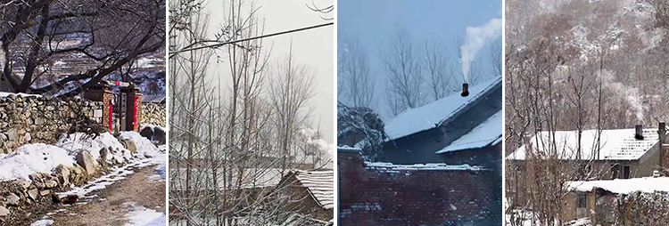 竖版竖屏乡村冬季冬天雪景下雪农村怀旧唯美治愈系抖音短视频素材插图5