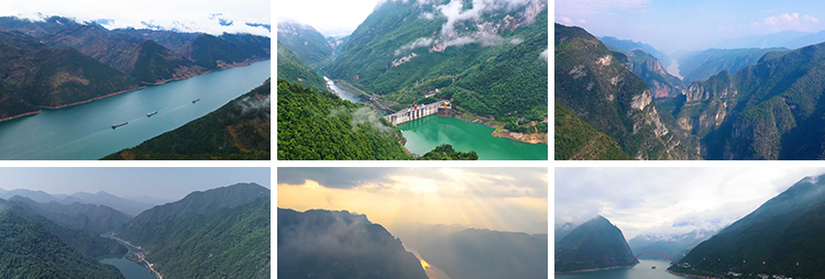 祖国大好河山川湖海三峡万里长江两岸自然风景轮船航行短视频素材插图5