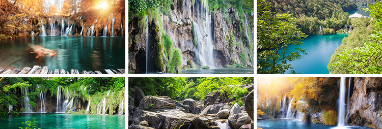 山水河流瀑布湖泊水流小溪清澈小河山涧自然风景风光高清图片素材插图5