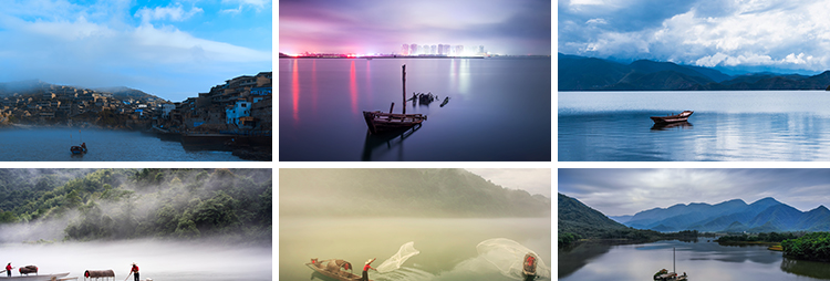 古风意境船舟夕阳晚霞山水风景治愈小船高清抖音图片JPG设计素材插图5