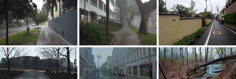 城市街道雨夜下雨走拍森林公园雨景雨中漫步行走治愈解压视频素材插图5