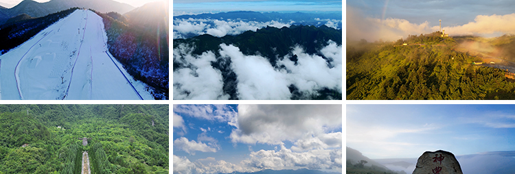 4K湖北神农架大九湖风景色延时瀑布冬季云雾云海自然风光视频素材插图5