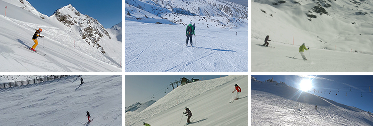 滑雪冬季滑雪场雪山高山冬天惊险极限运动户外高清实拍短视频素材插图5