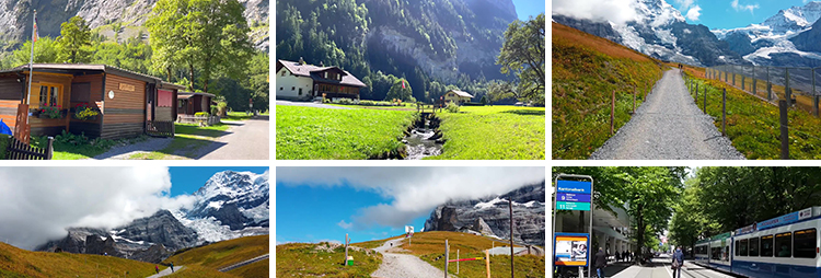 瑞士小镇走拍摄漫步自然风景乡村旅游美景山水欧洲风光长视频素材插图5