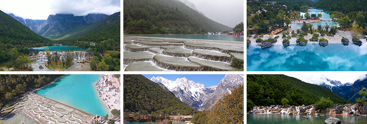 云南丽江玉龙雪山蓝月谷自然景观风景点旅游风光高清实拍视频素材插图3