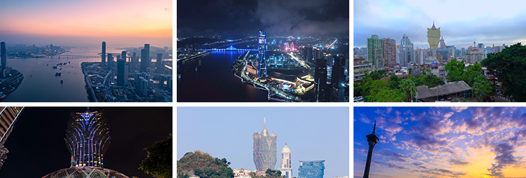 澳门风景风光城市建筑旅游地标CBD航拍延时夜景高清实拍视频素材插图5