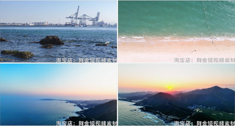 广东惠州城市建筑风光航拍大海风景素材高清旅游自然治愈系短视频插图4