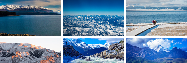 冬季雪山冰天雪地下雪冰雪世界唯美雪景自然风景风光设计图片素材插图6